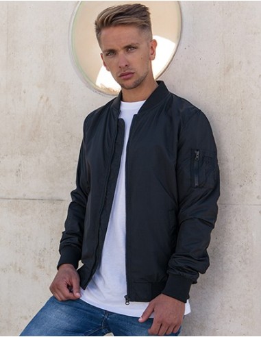B-BY045-Nylon Bomber Jacket